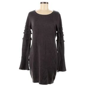 NWT Stitches & Stripes Evereve Charcoal Feather Sleeve Knit Dress